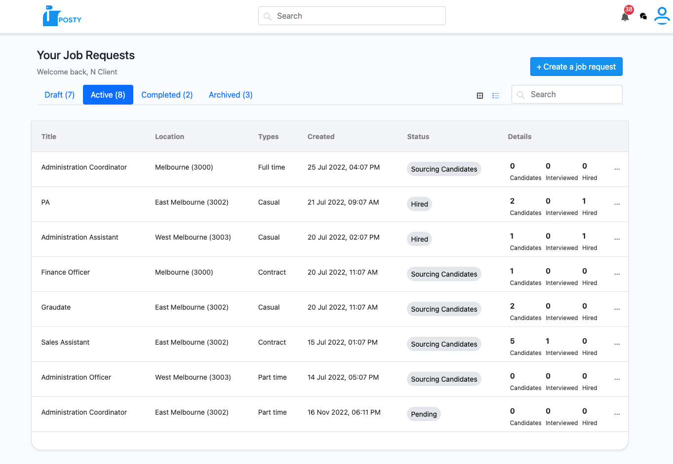 https://postyhire.web.app ( Angular / Firebase / Firebase Storage )